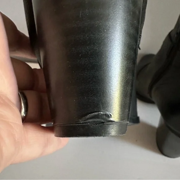 Addition Elle Women’s Side Zip Black Heel Ankle Boots 12W - Picture 11 of 12